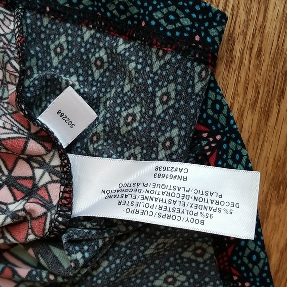 (XS) Jockey Person to Person Geometric Design Ruched Beaded Fancy Tank Top - Picture 6 of 8